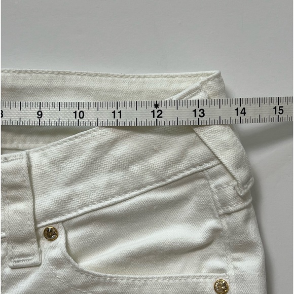 EUC True Religion Disco Sophie Cuffed Capri Jean Rhinestone Button  SZ-26 - Picture 10 of 12